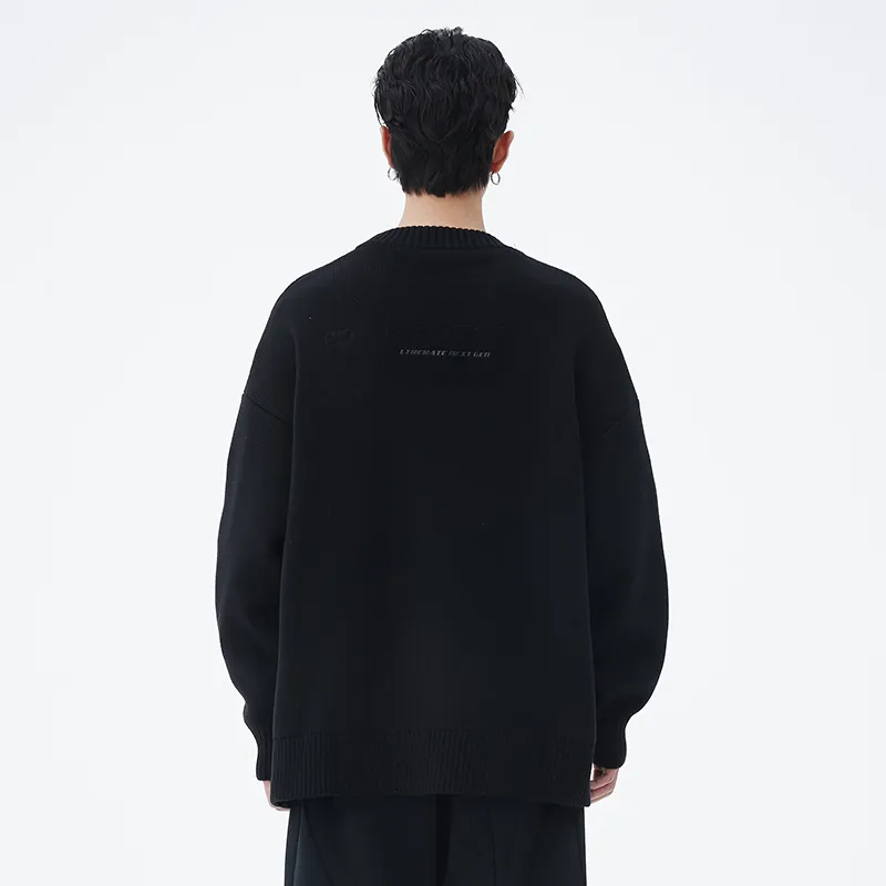 LNG Sweaters Unisex Black-2