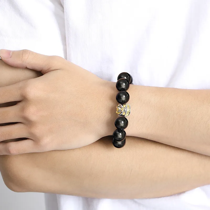 MOVER Obsidian Jade Bracelets Men's-2
