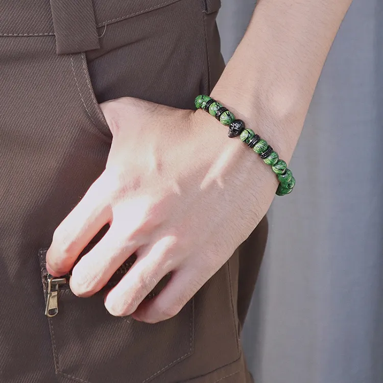 BYG Artificial Gemstone Bracelets Unisex Multiple Colors-3