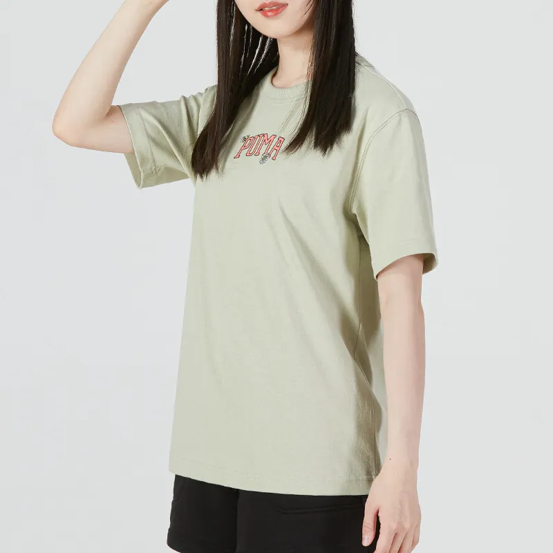 PUMA T Shirt Women's Light Green-3
