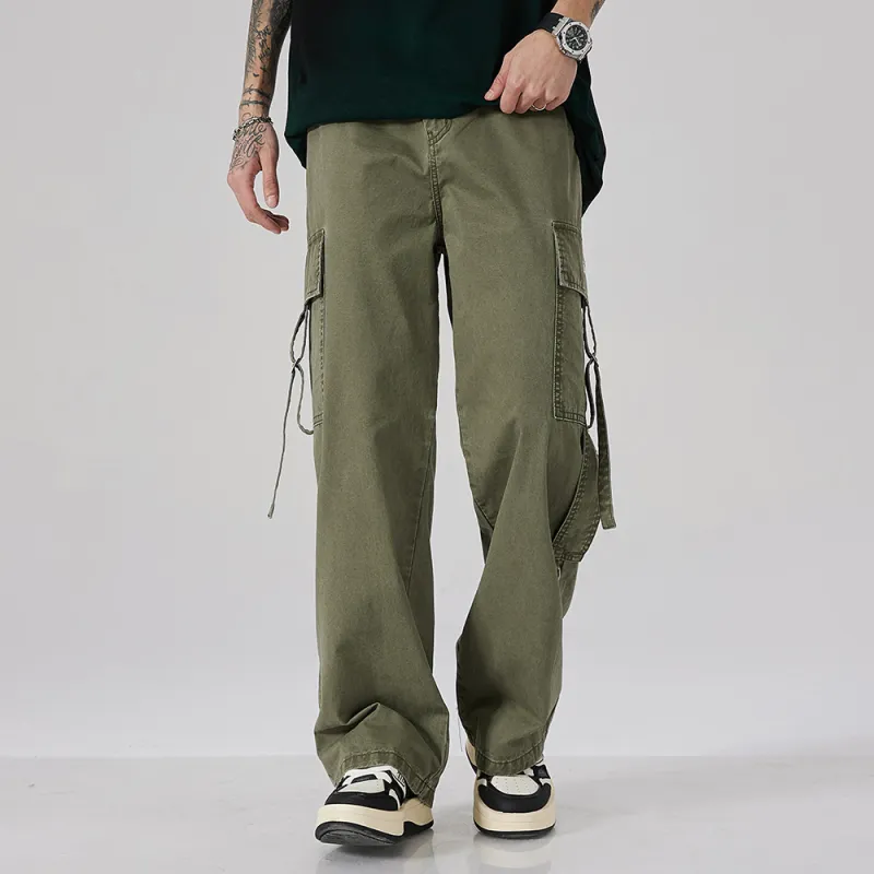 JASONWOOD Cargo Pants Unisex Army Green-2
