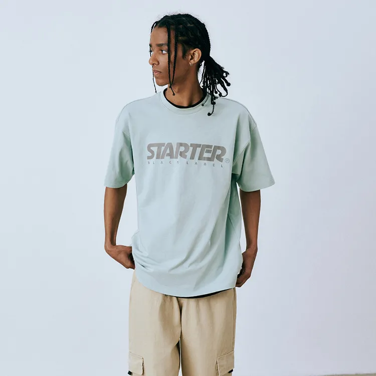 STARTER Drop Shoulder Sleeve T Shirt Unisex-14