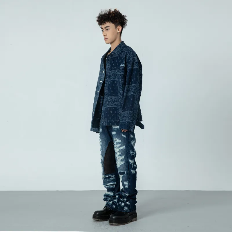 XINYINSU Jeans Unisex Sky Blue-3