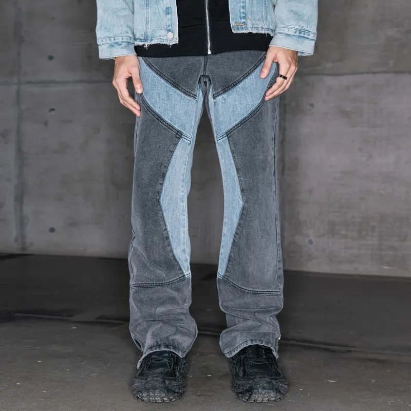 XINYINSU Jeans Unisex Gray-4