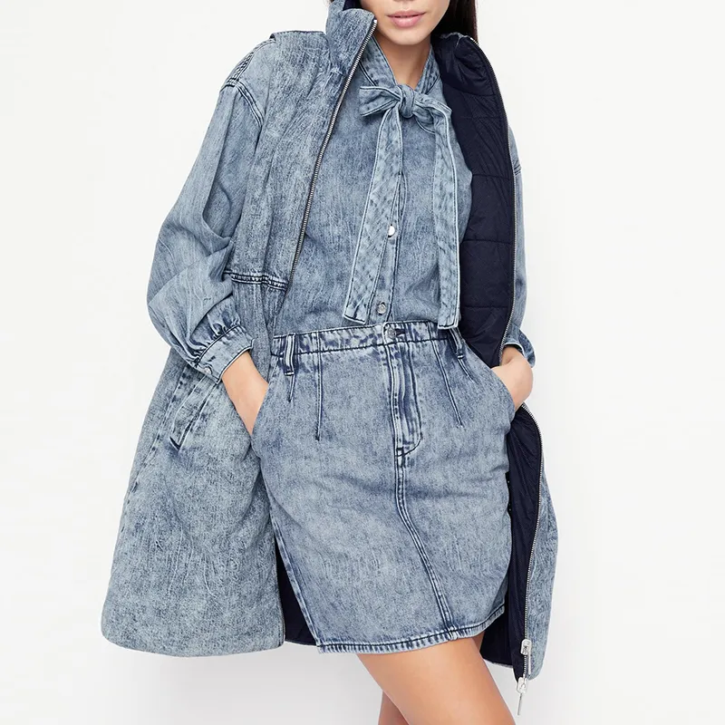 ARMANI EXCHANGE Denim Short Skirts Women's Denim Blue-3