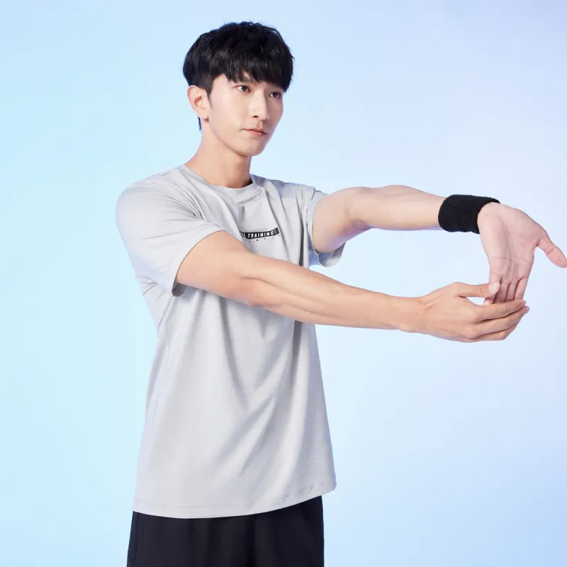 Erke Variety Training Collection T Shirts Men Single Dye Cloud Gray-5