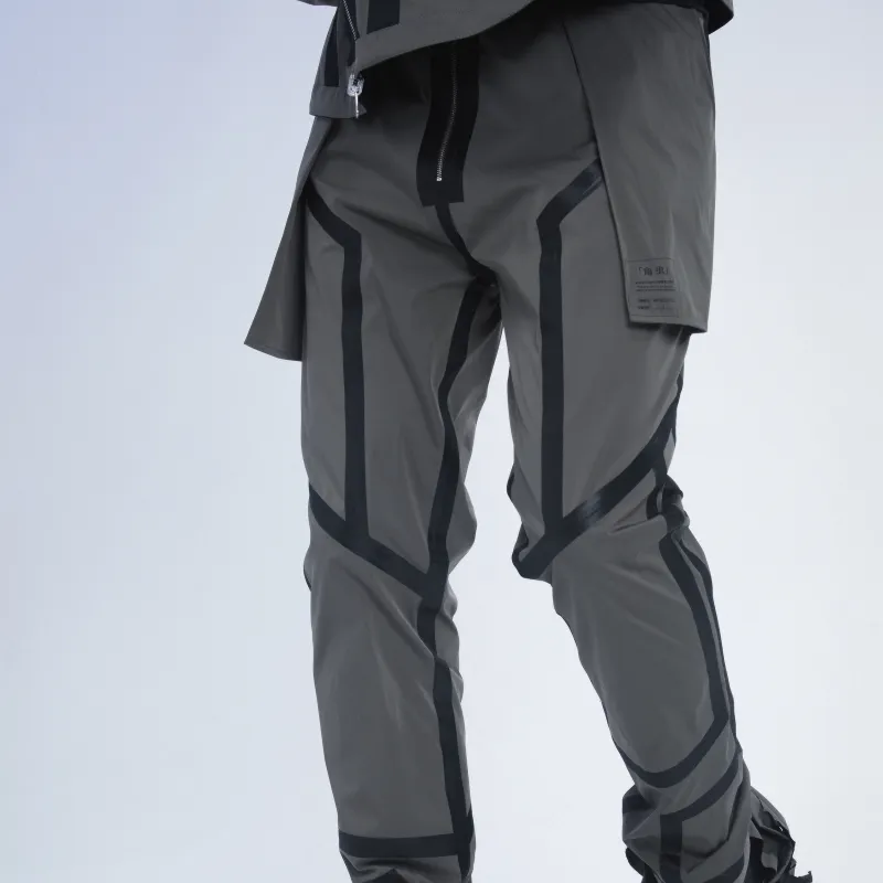 LAB.LFE Casual Pants Unisex Black-6