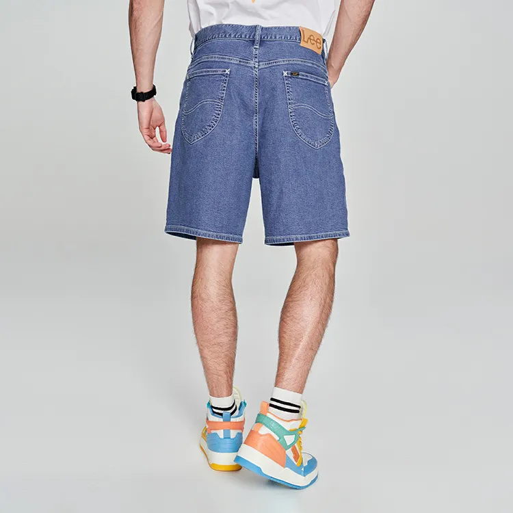 Lee Denim Shorts Men Light Blue-3