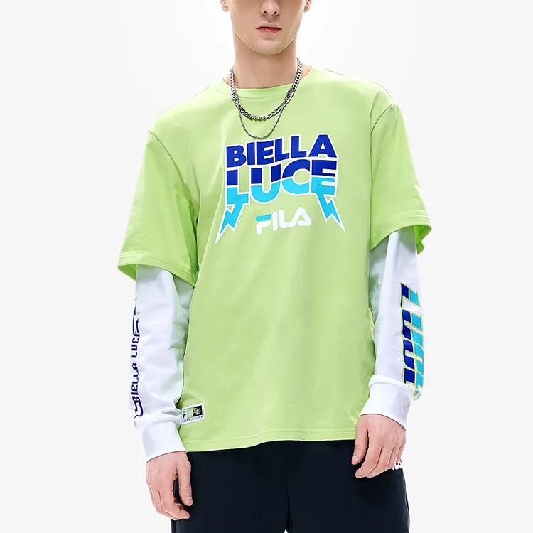 FILA FUSION T Shirt Unisex Arugula Green-2