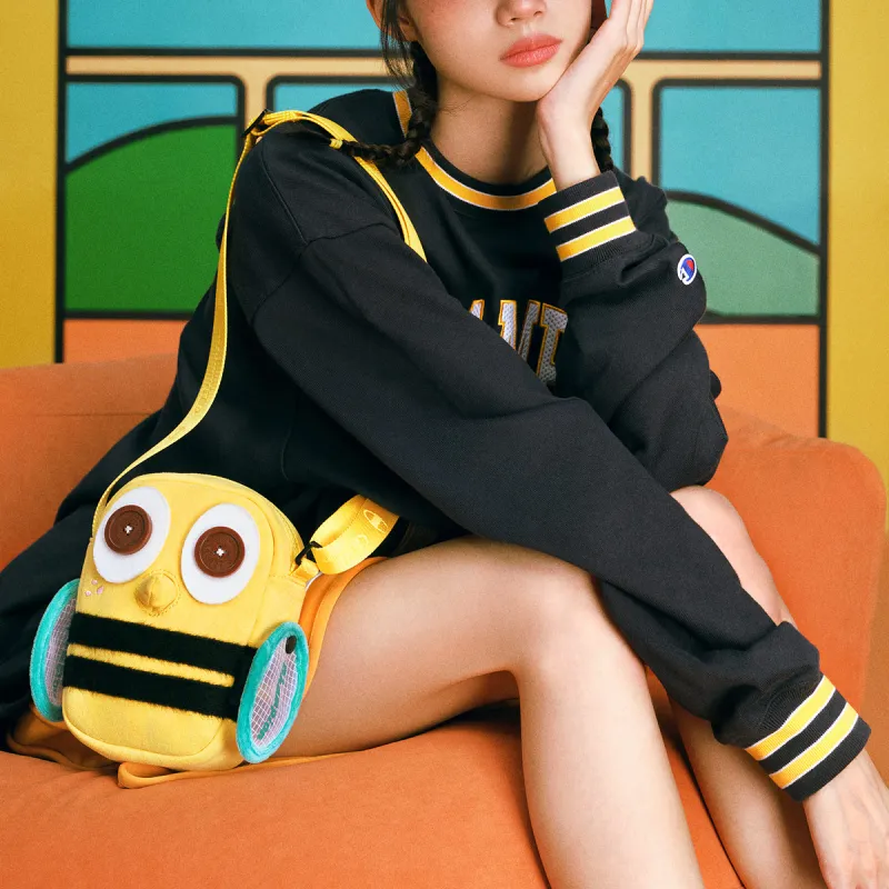 Champion Melting Sadness Collaboration Champion Mtss Co Branded Series Polyester Bee Bag Shoulder Bag Unisex Yellow-4