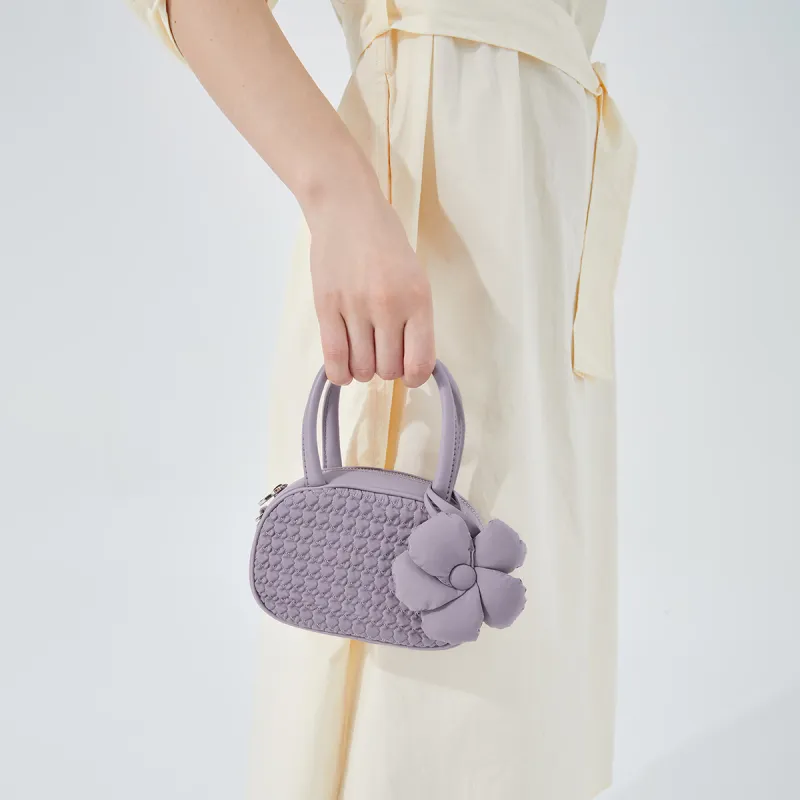 CHARLES&KEITH Fabric Handbag Regular Women's White/Flesh/Light Purple/Black-13