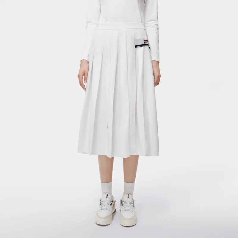 FILA Casual Long Skirts Women's Cloud White-2