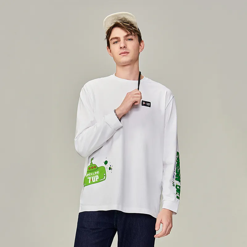 Lee X 7up T Shirts Men White-3