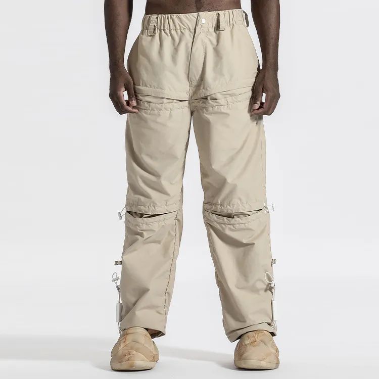 NORVINCY Western Trendy Deconstructed Style Knitted Sweatpants Unisex-13