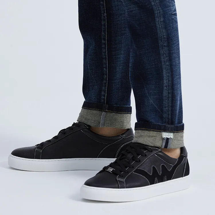DAVID NAMAN Stylish Skateboarding Shoes Men's Black-8