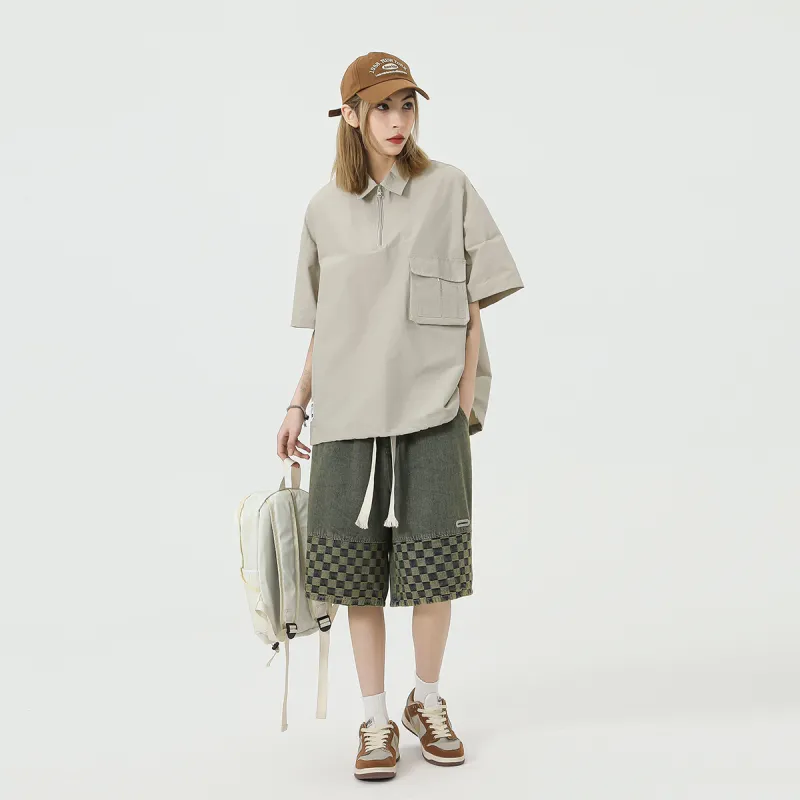 FAIRWHALE Denim Shorts Unisex-9