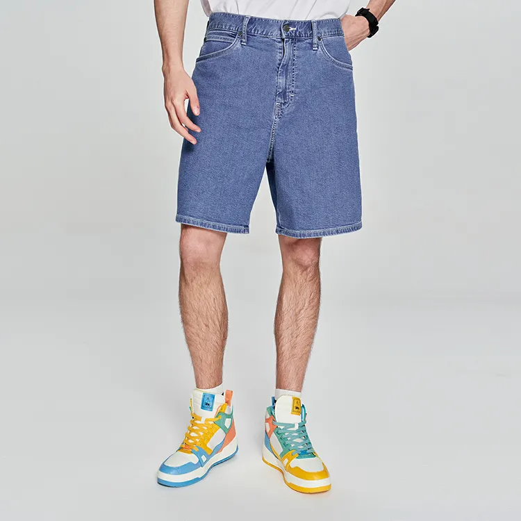 Lee Denim Shorts Men Light Blue-2