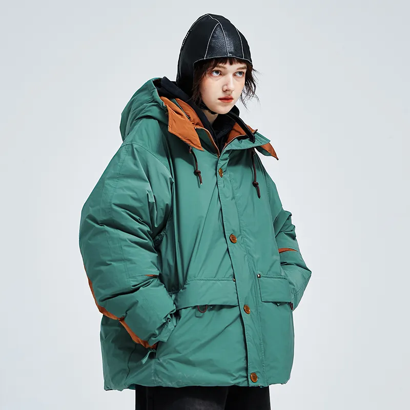 A SQUARE ROOT Puffer Jacket Coat Unisex-5