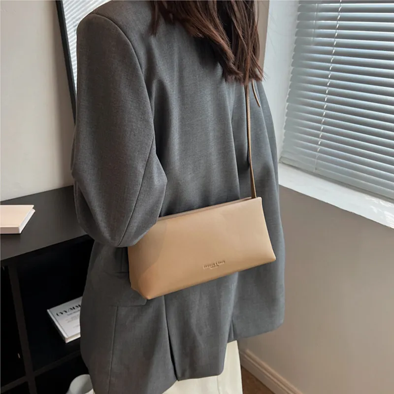 JANE KLAIN PU Handbag, Shoulder Bag, Crossbody Bag Small Size Women's Green/Khaki/Ecru-8