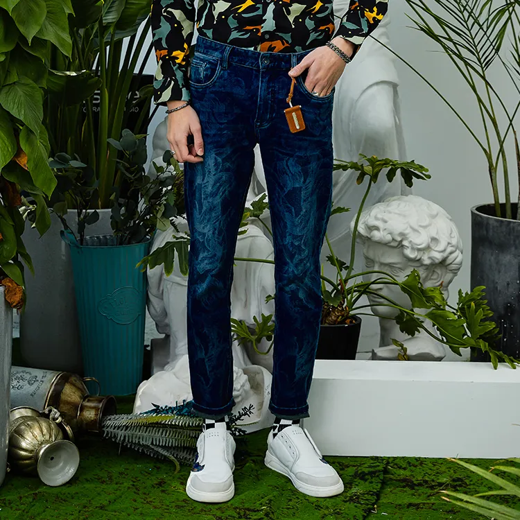 DAVID NAMAN Jeans Men Denim Blue-2