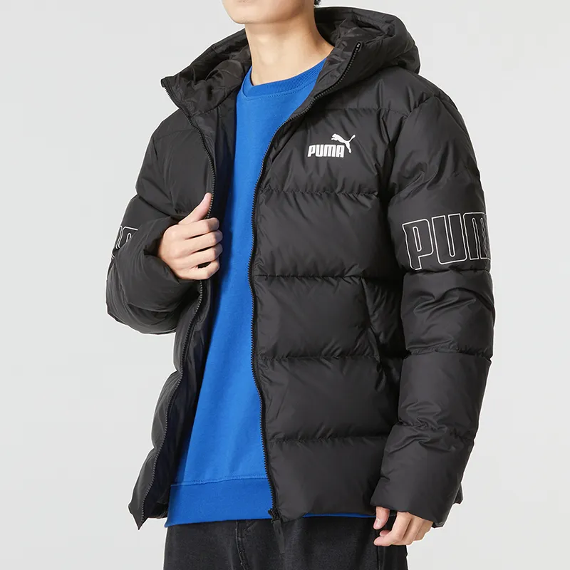 PUMA Down Jackets Men Black-4