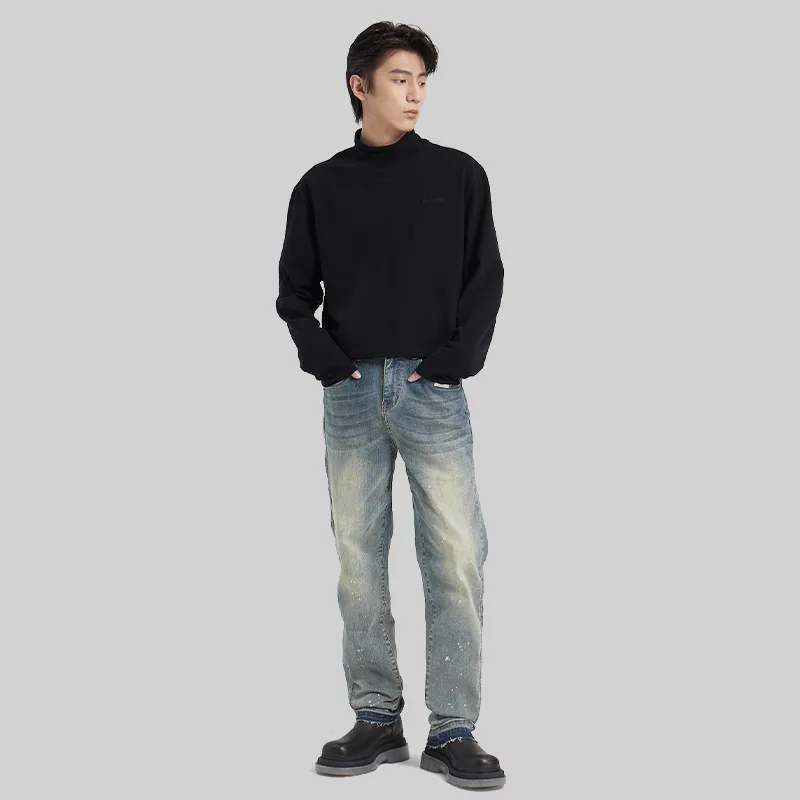 UNKNOWTAL Jeans Unisex Washed Blue-8