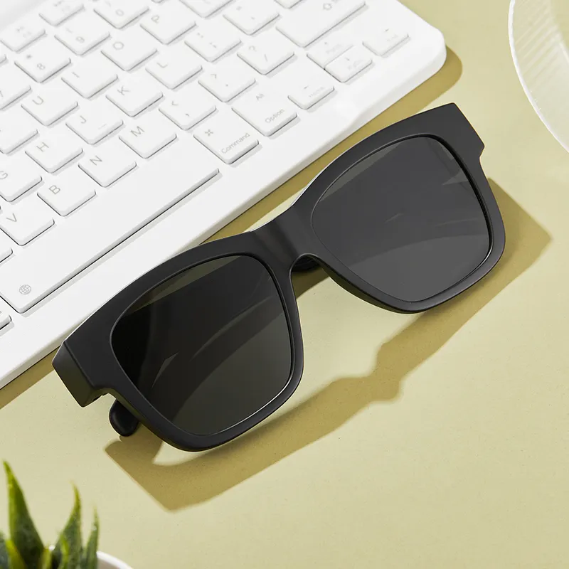 MUYKUY TR/Memory Plastic Square Sunglasses Unisex-3