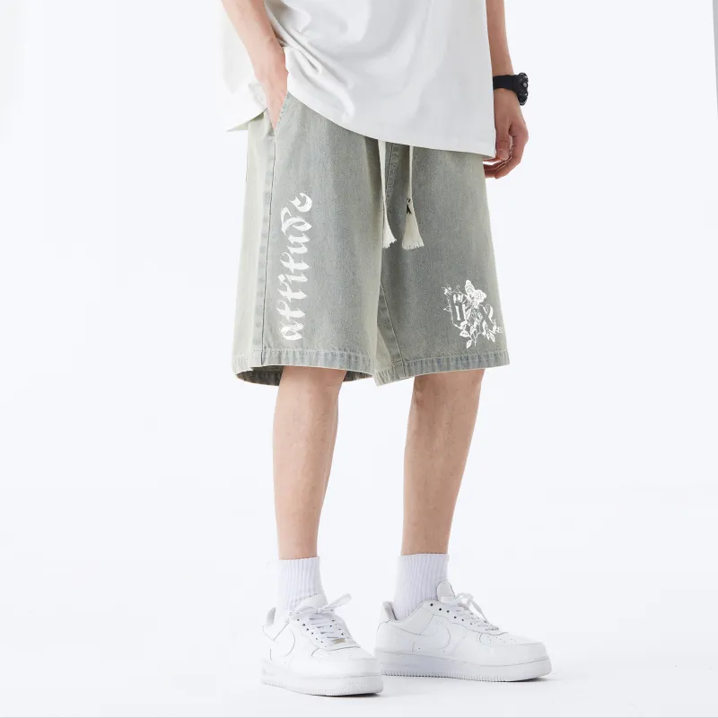 B.X Denim Shorts Unisex-11