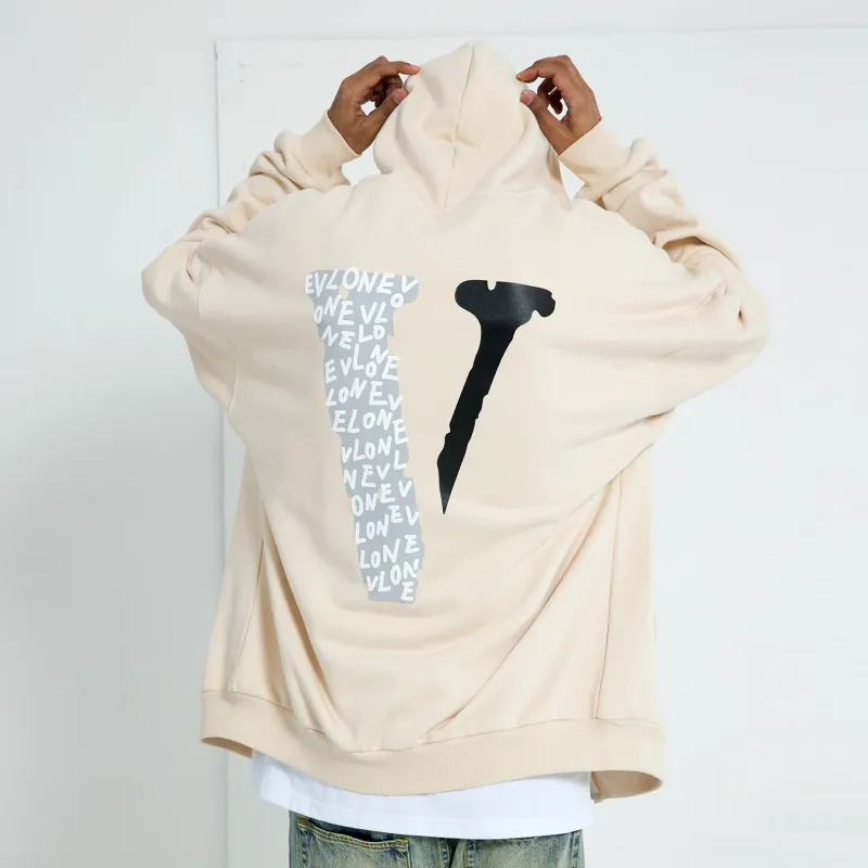 VLONE Sweatshirts Unisex Beige-7