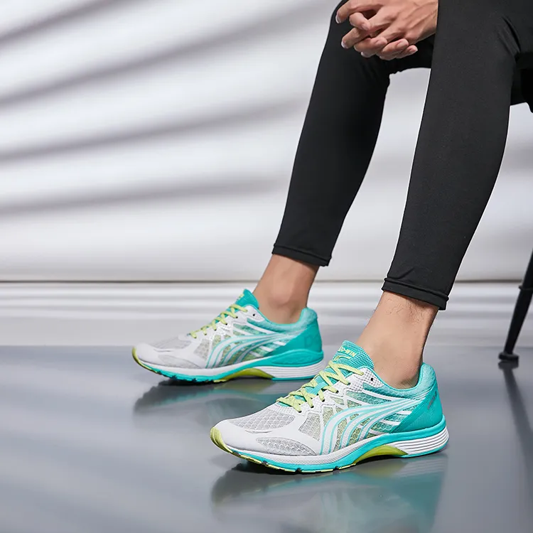 DO WIN Warlord Ii Cushioning, Slip Resistant, And Abrasion Resistant Low Top Running Shoes Unisex White Green-7