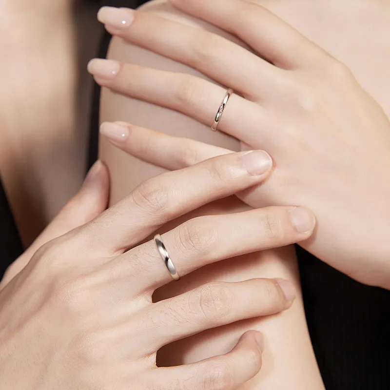 FANCI 18K Gold White Gold Rings Unisex-1