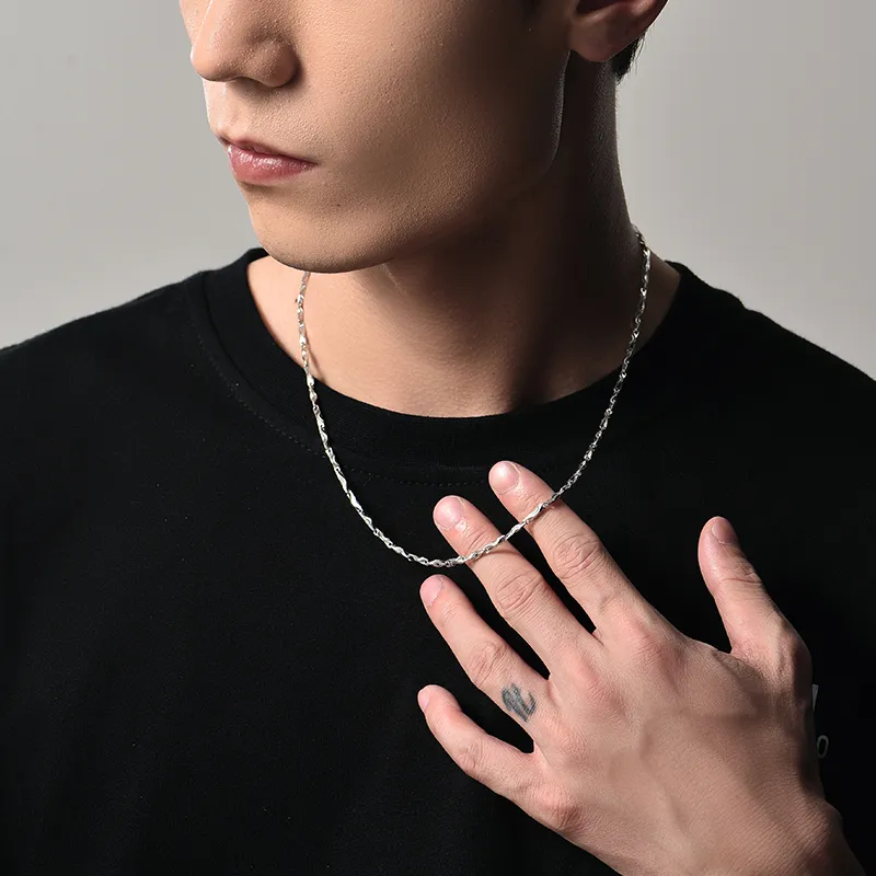 MYSH Sterling Silver Necklaces Men's-6