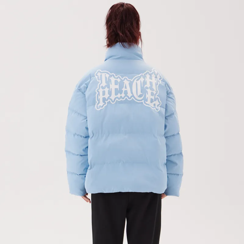 Teach Peace Puffer Jacket Unisex-23