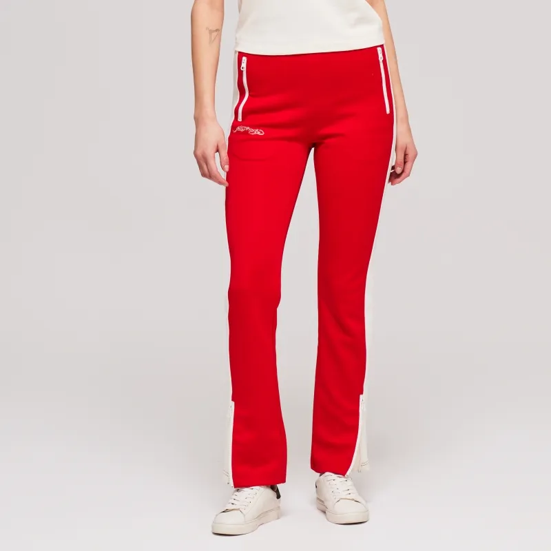 Ed Hardy Casual Pants Women's Warm Neon Rose Red E1PBW415-2