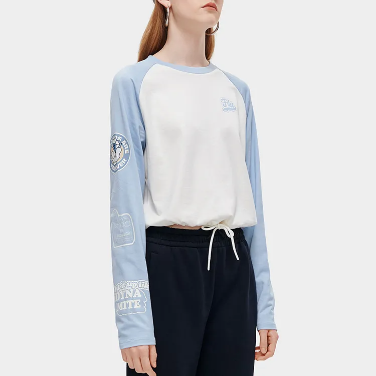 FILA FUSION SS23 Raglan Sleeve T Shirt Women's White-4