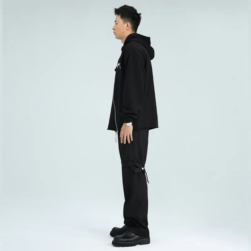 PASET Casual Pants Unisex Black-6