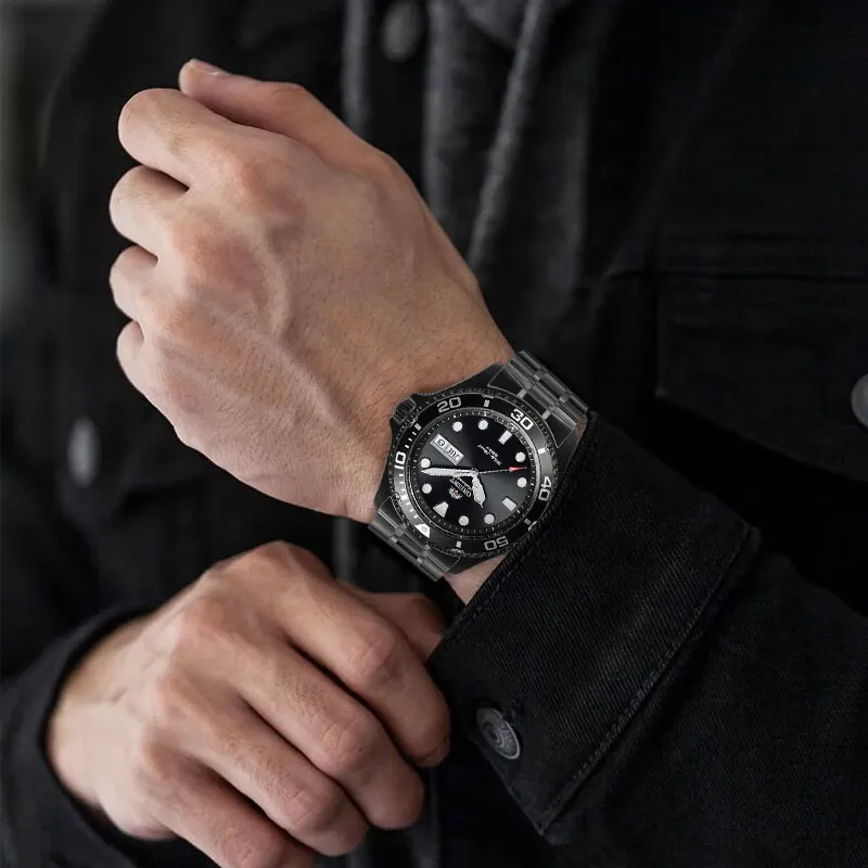 ORIENT Automatic Mechanical Movement Stainless Steel Strap Watch Men's Watches Black Dial FAA02003-2
