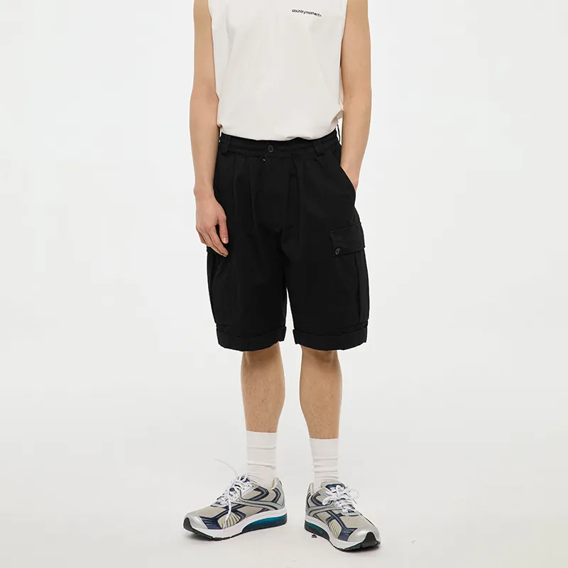 COUNTRY MOMENT Cargo Shorts Men Black-2