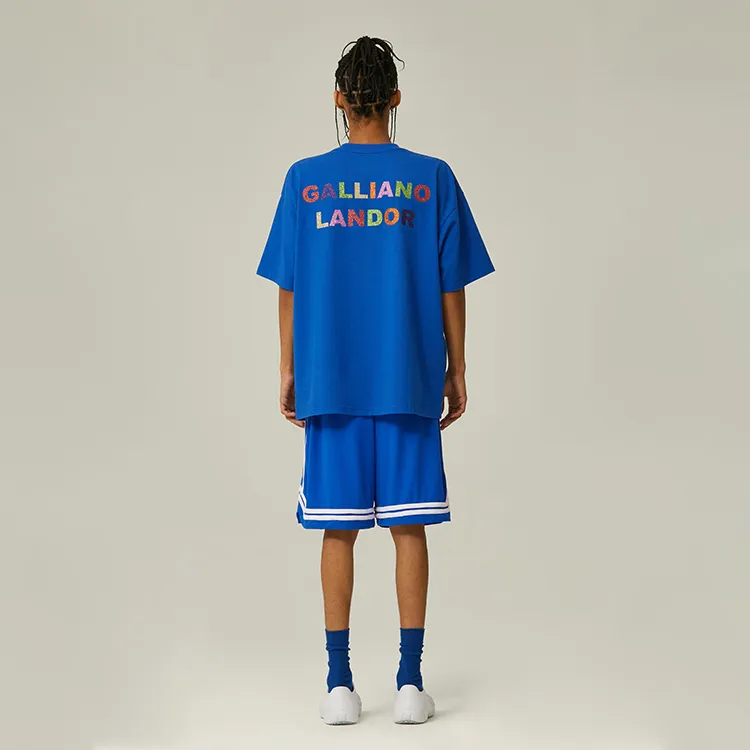 GALLIANO LANDOR SS22 T Shirt Unisex Klein Blue-2