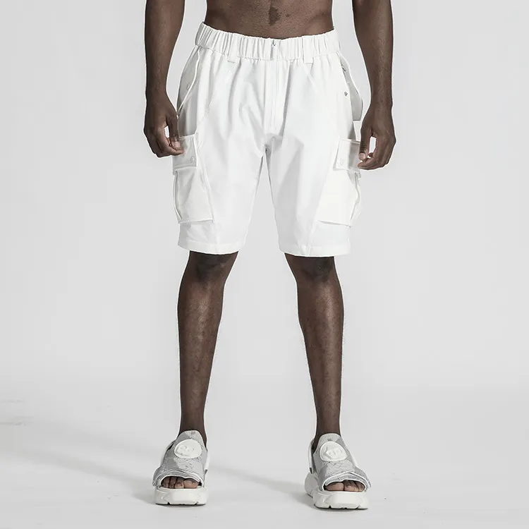 NORVINCY Urban Techwear Badge Cargo Shorts Unisex-13