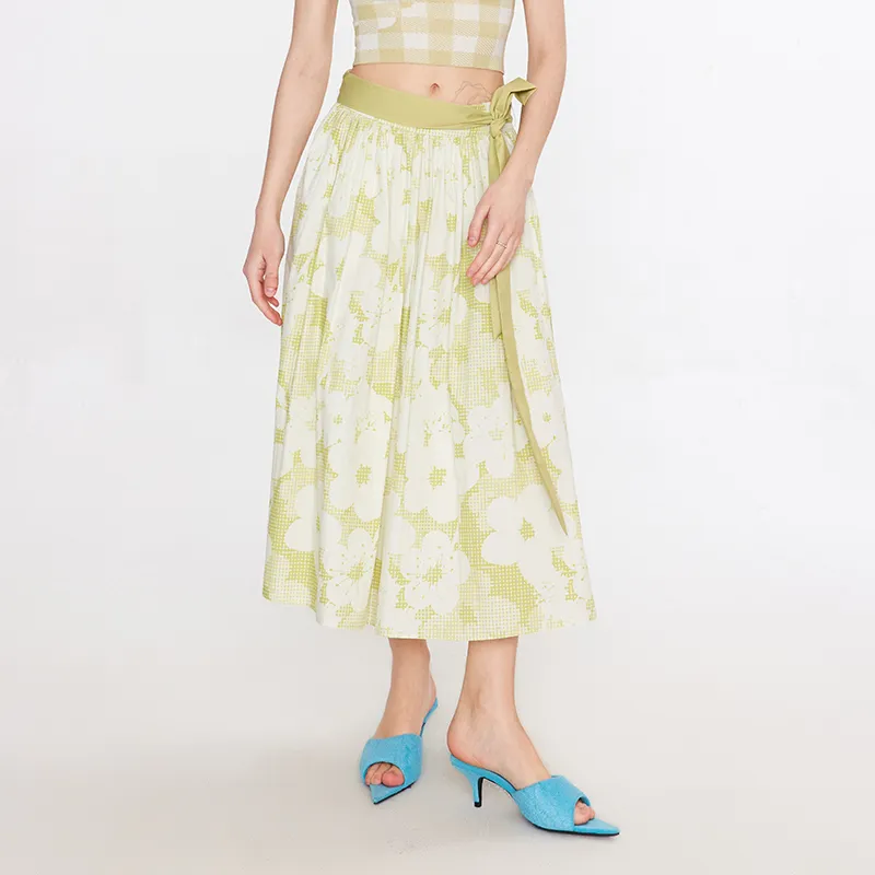 Cubic Out Of The Peach Series Casual Long Skirts Women's-2