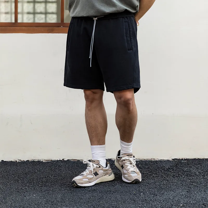 WAYNEXZAVIER Casual Shorts Men Black-3