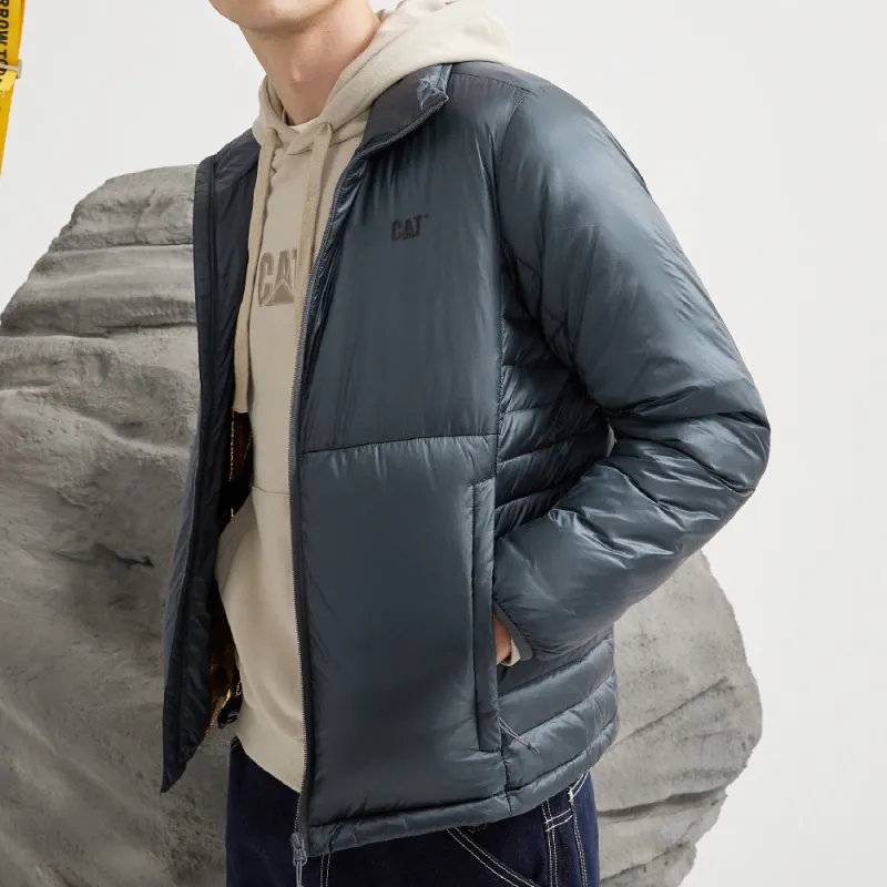 CAT FW22 Solid Color Stand Collar Fitted Cropped Down Jacket Unisex-13