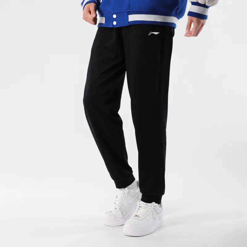 LiNing Table Tennis Series Knitted Sweatpants Men's Black-4