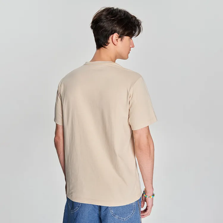Lee T Shirts Men Beige-3