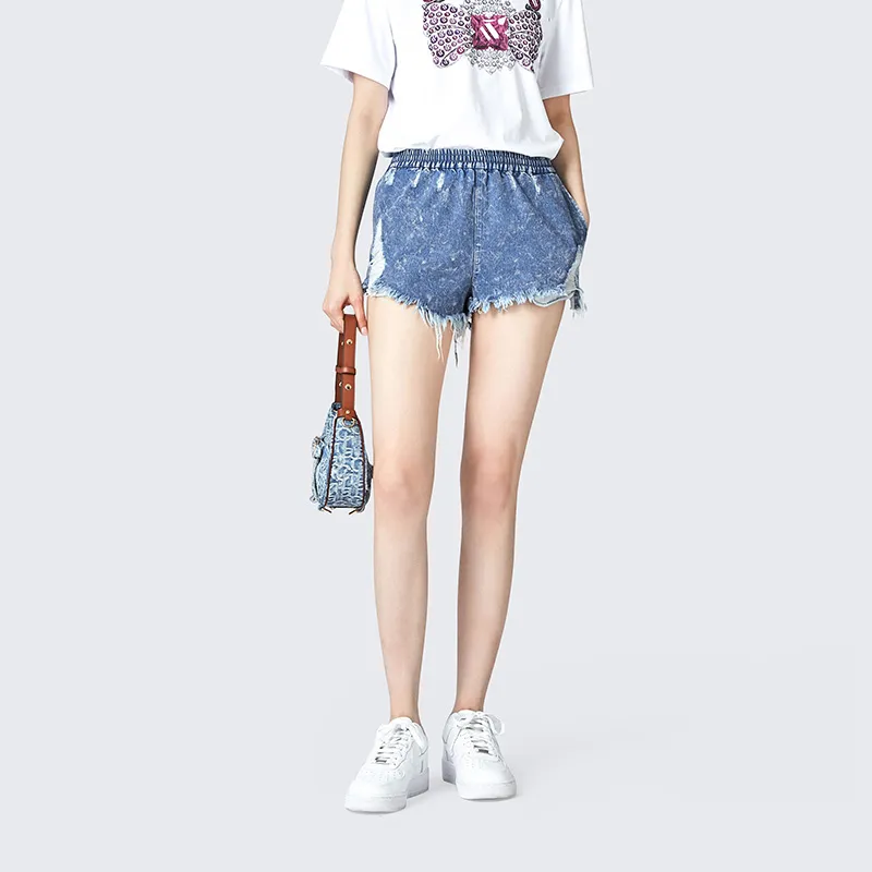 Laurence & Chico Denim Shorts Women's Light Blue-3