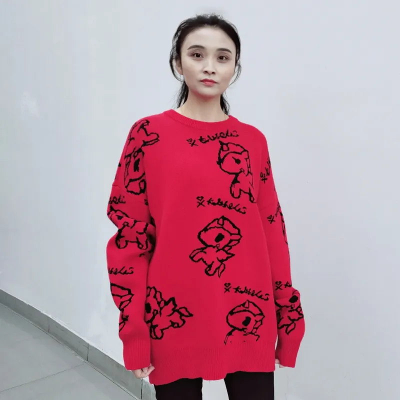 Tokidoki Sweaters Unisex Red-2