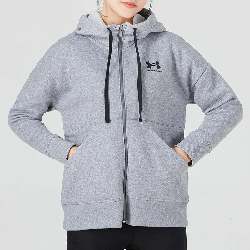 Under Armour Rival Sweatshirt Women's Gray-3