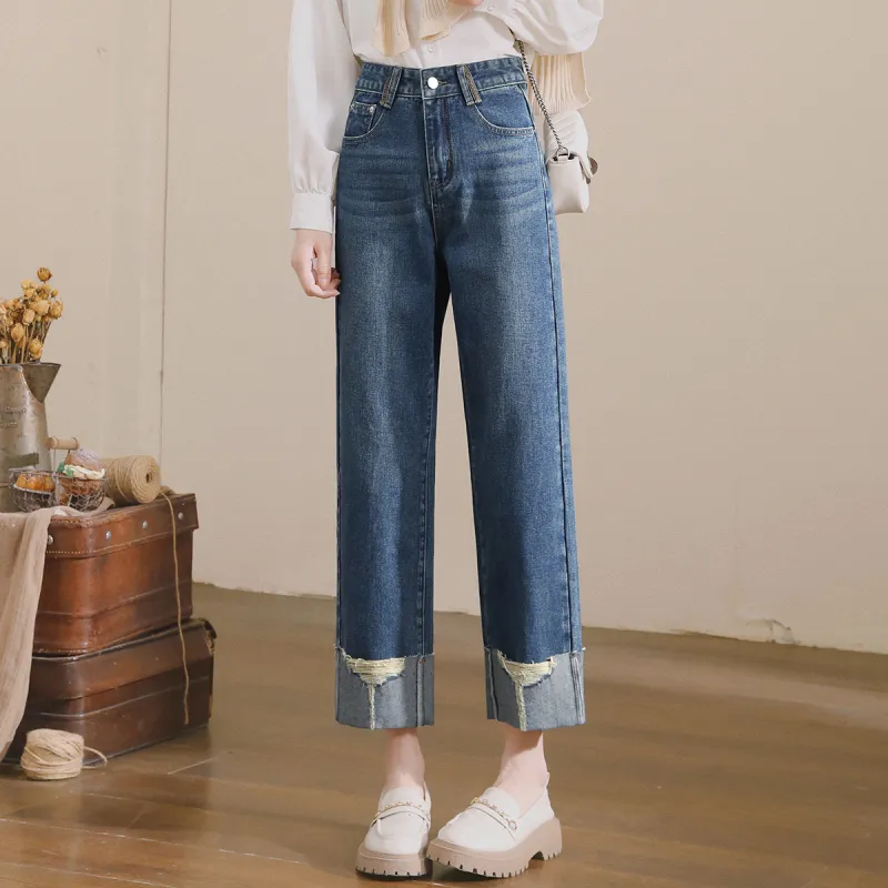 MITUAN Jeans Women's Vintage Blue-2