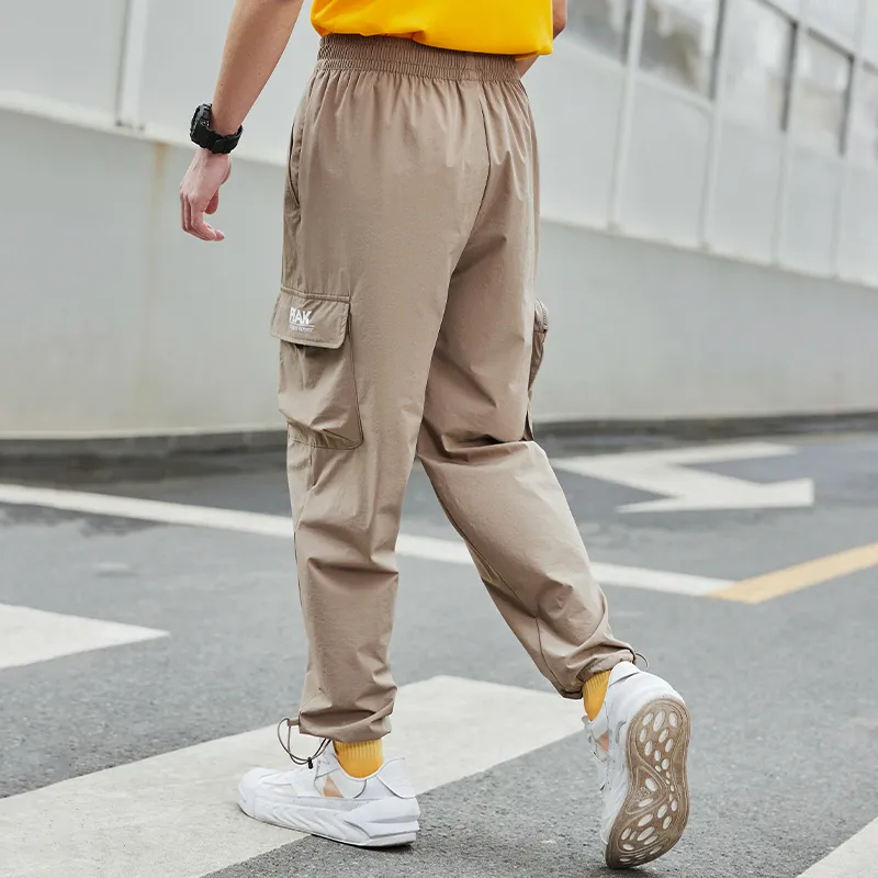 PEAK Sports Pants Men's Leather Brown-4